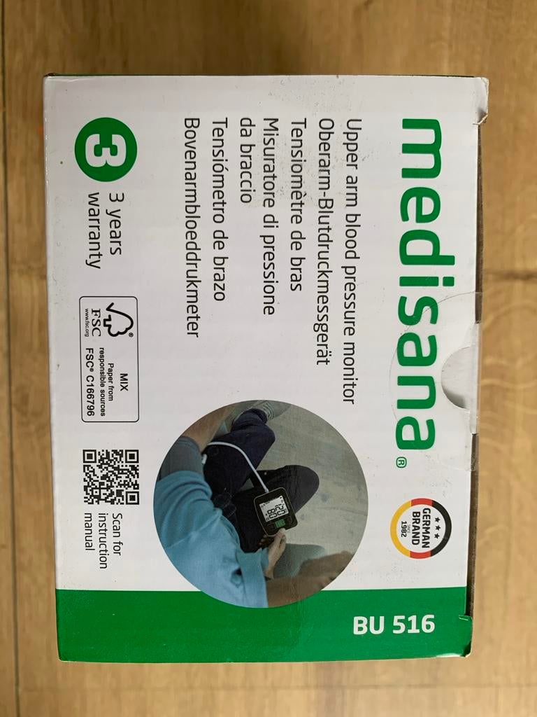 Medisana BU516 Bloeddrukmeter - Nieuw in doos, 2,5 jr garant, Verzenden, Nieuw, Overige typen