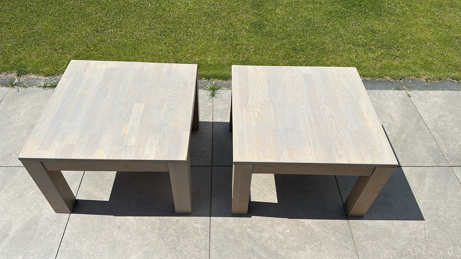 Salontafel 2 stuks 59x59x38, Huis en Inrichting, Ophalen, Gebruikt, 50 tot 100 cm