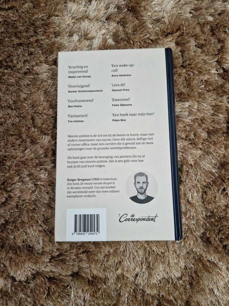 Het boek van de morele ambitie - Rutger Bregman, Boeken, Overige Boeken, Ophalen of Verzenden, Zo goed als nieuw, Rutger Bregman