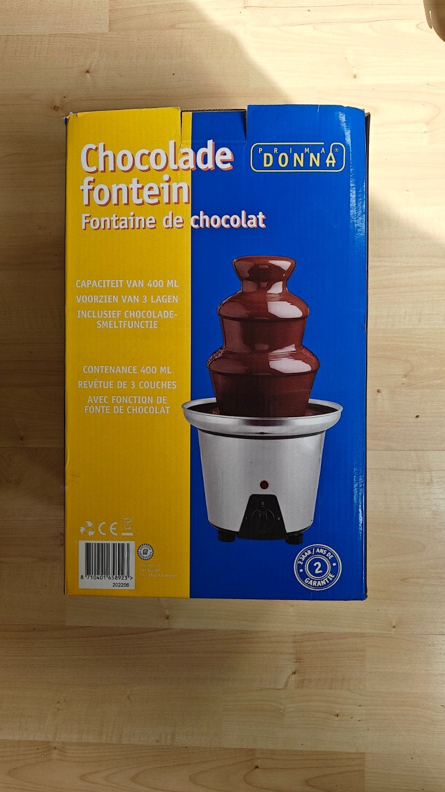 Chocoladefontein, Ophalen