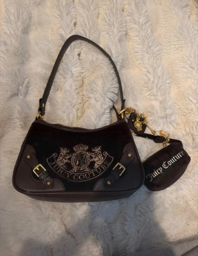 Juicy Couture Handtas, Sieraden, Tassen en Uiterlijk, Ophalen of Verzenden, Zo goed als nieuw, Bruin, Handtas