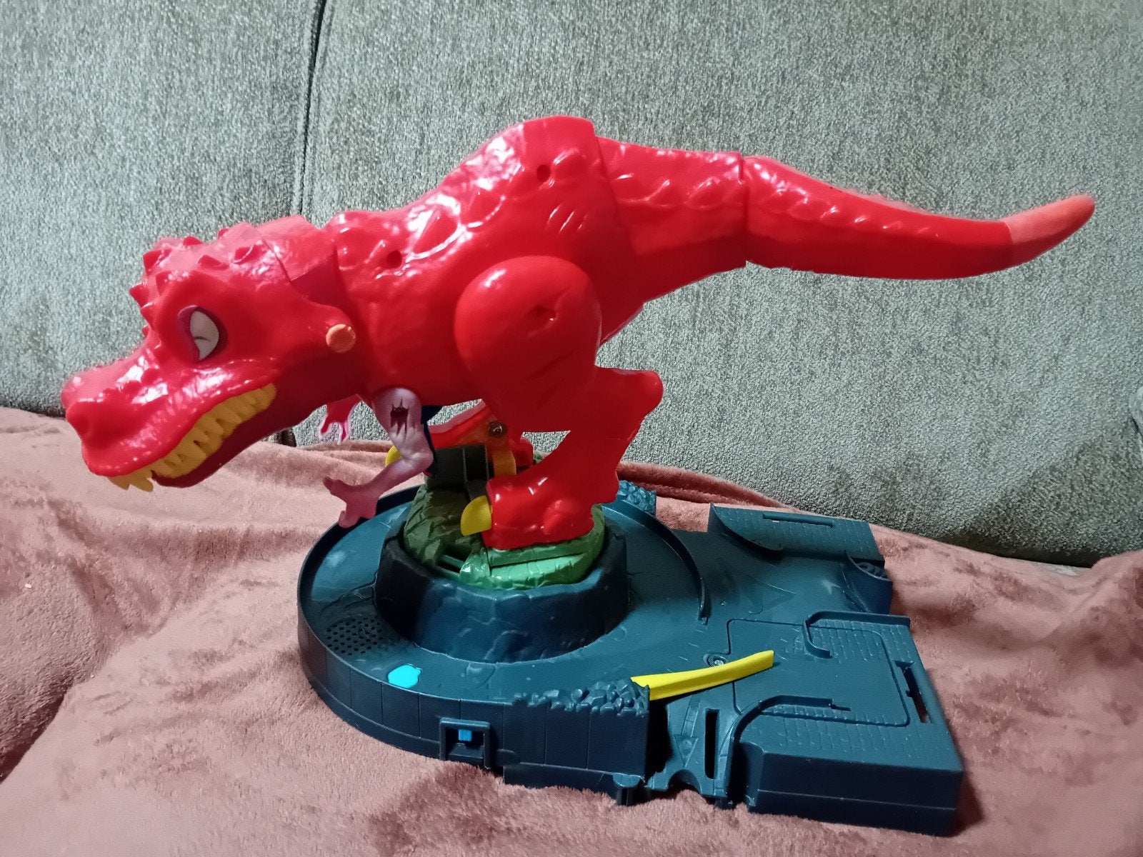 Hot Wheels T-Rex speelset - Rode Dinosaurus, Ophalen, Gebruikt, Jongen of Meisje