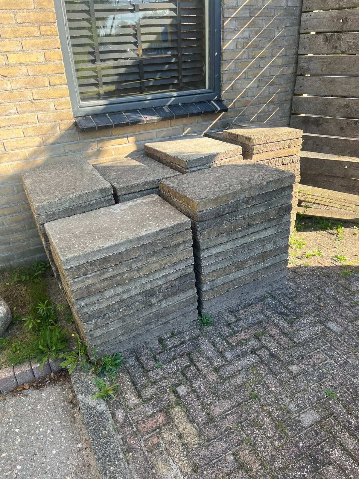 Grindtegels GRATIS, Ophalen, Gebruikt, Terrastegels