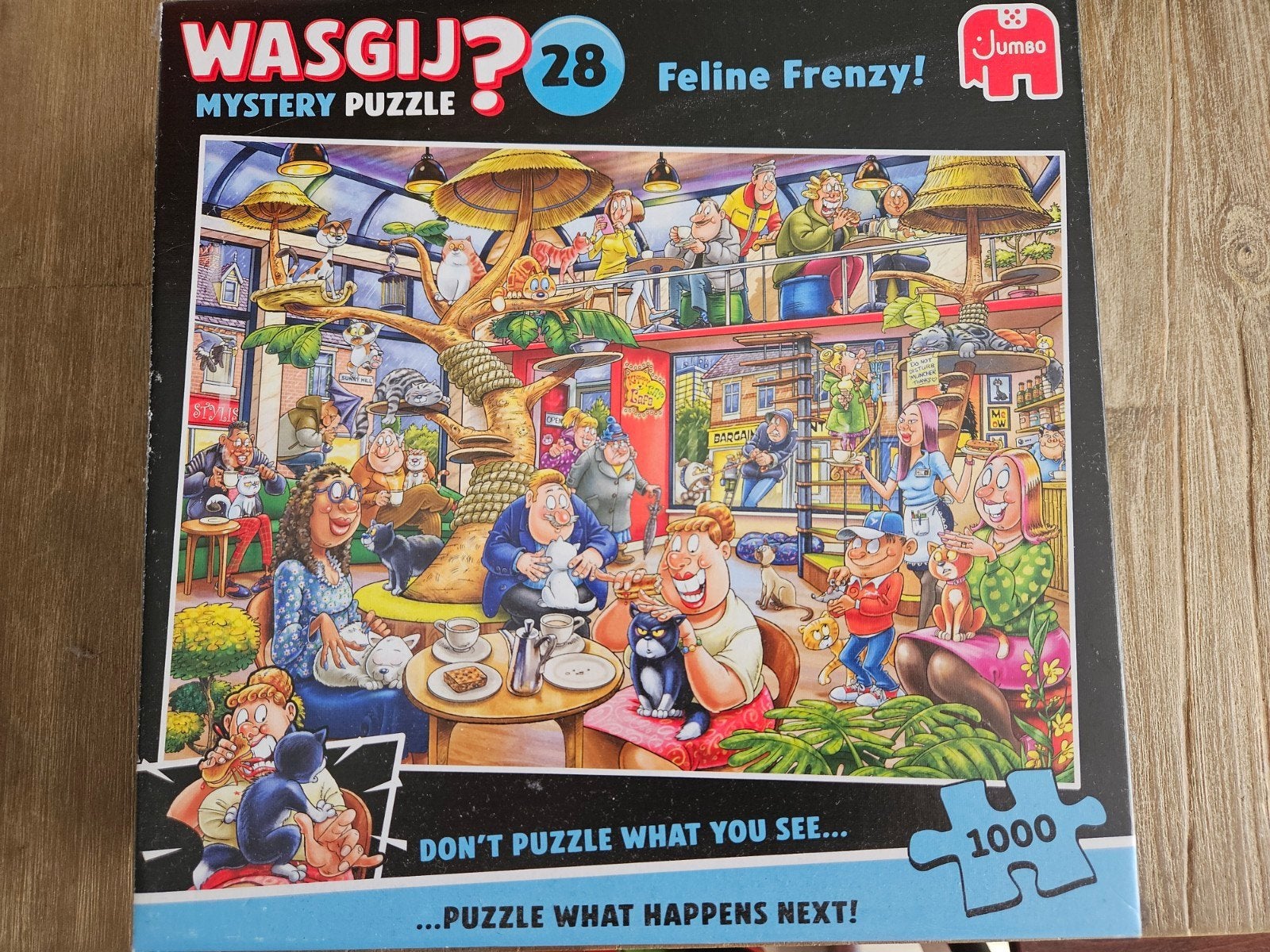 Wasgij? 28 Feline Frenzy! Legpuzzel 1000 stukjes, Ophalen, 500 t/m 1500 stukjes, Zo goed als nieuw