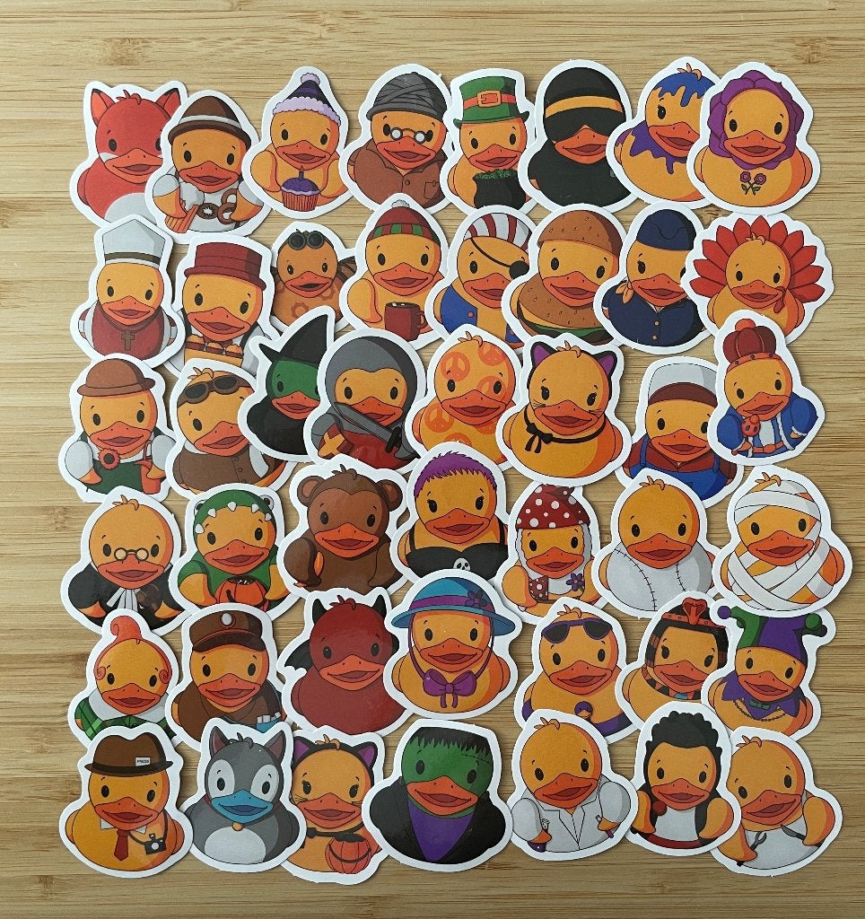 Eendjes badeendjes stickers, Verzenden, Nieuw, Meerdere stickers