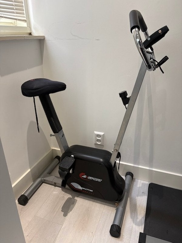 Christopeit Sport hometrainer – verstelbaar zadel + display, Ophalen of Verzenden, Gebruikt, Metaal, Hometrainer