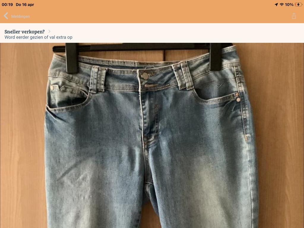 Spijkerbroek.     mt 40.    van.      Samba., Verzenden, Zo goed als nieuw, Blauw, W30 - W32 (confectie 38/40)