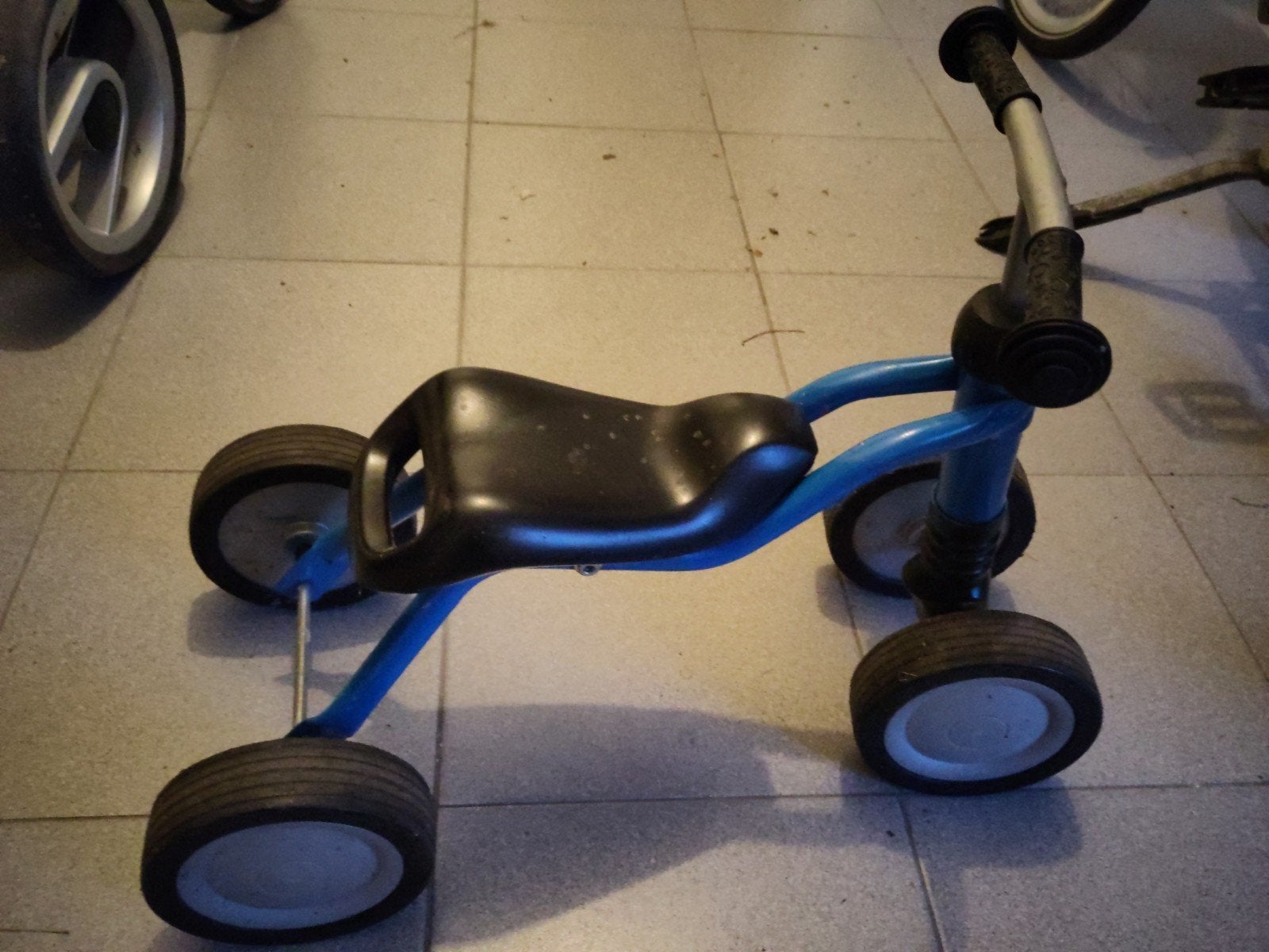 Blauwe loopfiets/4-wieler voor kinderen, Puky, Ophalen, Gebruikt, Onbekend