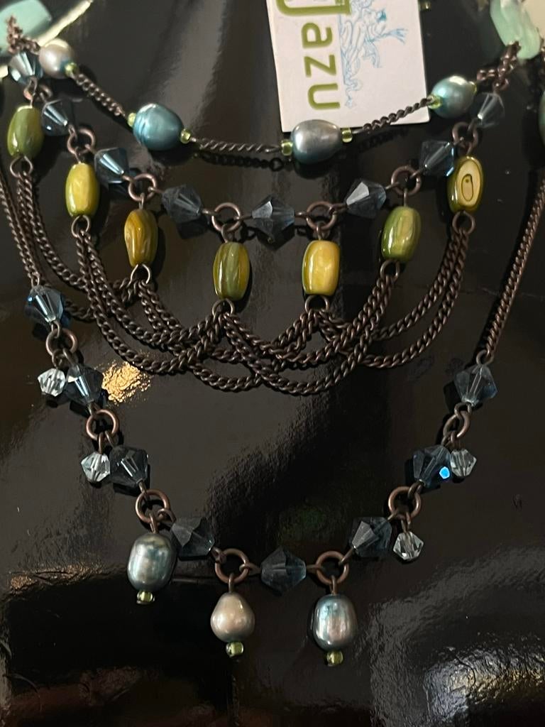 Ketting jazu brons, Ophalen of Verzenden, Overige materialen, Ketting