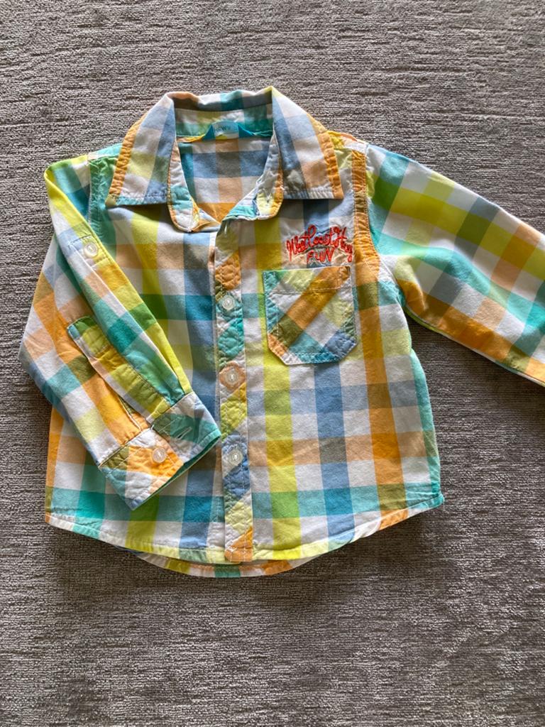 Supertof blousje maat 74, Kinderen en Baby's, Babykleding | Maat 74, Ophalen of Verzenden, Zo goed als nieuw, Jongetje, Overhemdje of Bloesje