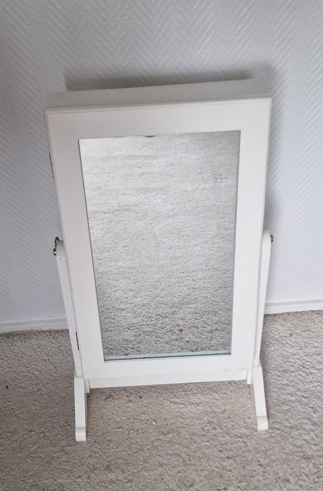 tafelmodel sieradenkast met spiegel, Huis en Inrichting, Woonaccessoires | Spiegels, Ophalen, Minder dan 50 cm, Zo goed als nieuw