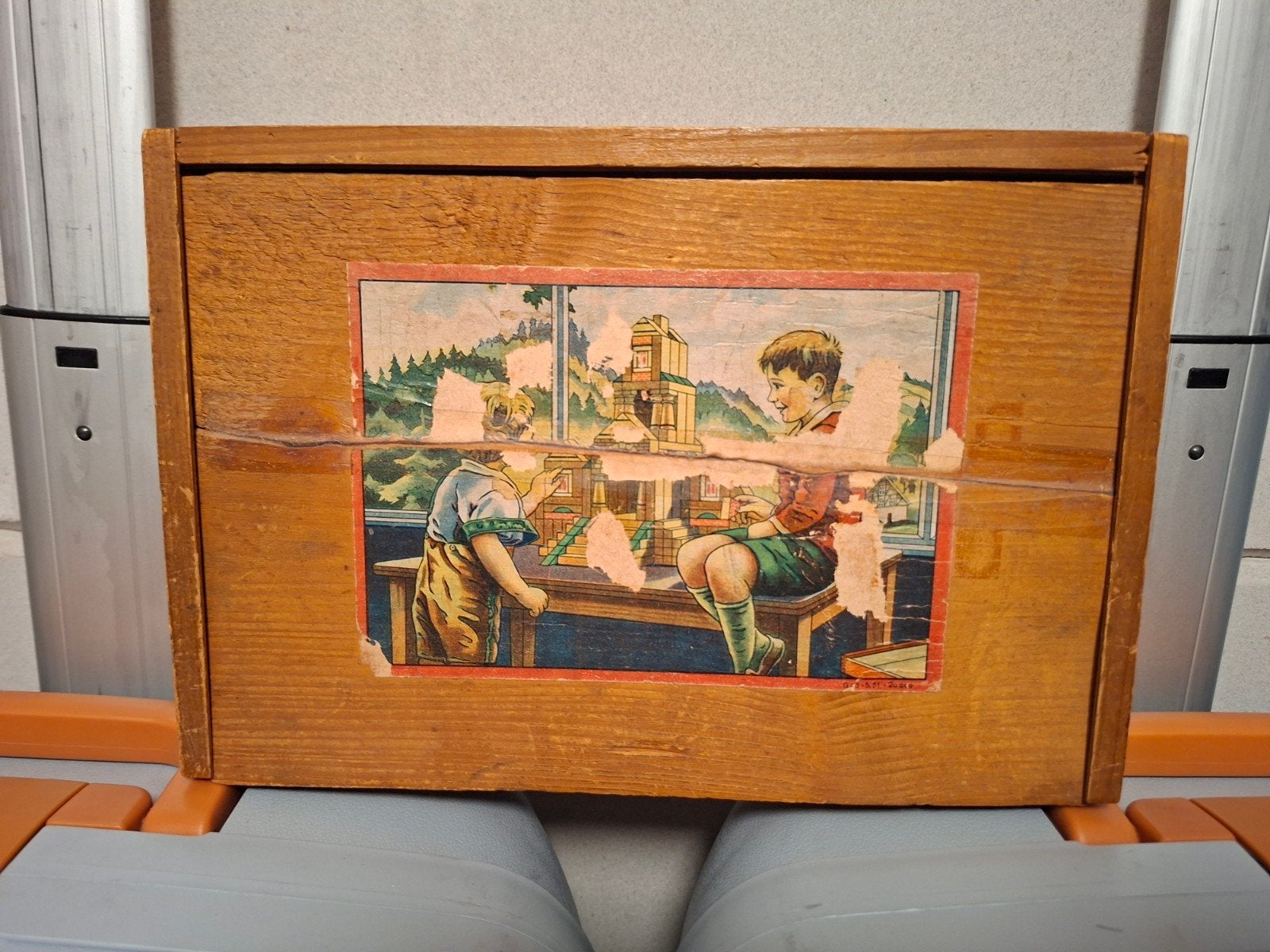 2 complete houten blokken bouw sets uit de jaren '40, Ophalen of Verzenden, Gebruikt, Overige merken