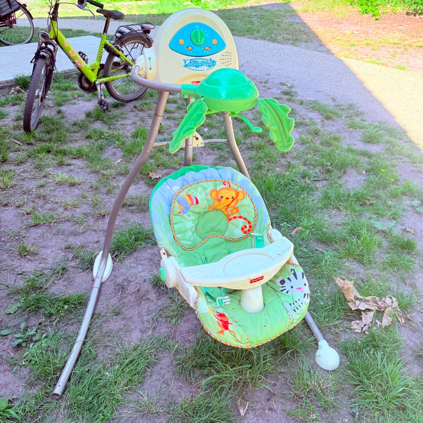 Fisher price baby schommel stoel met muziek, Ophalen of Verzenden, Zo goed als nieuw