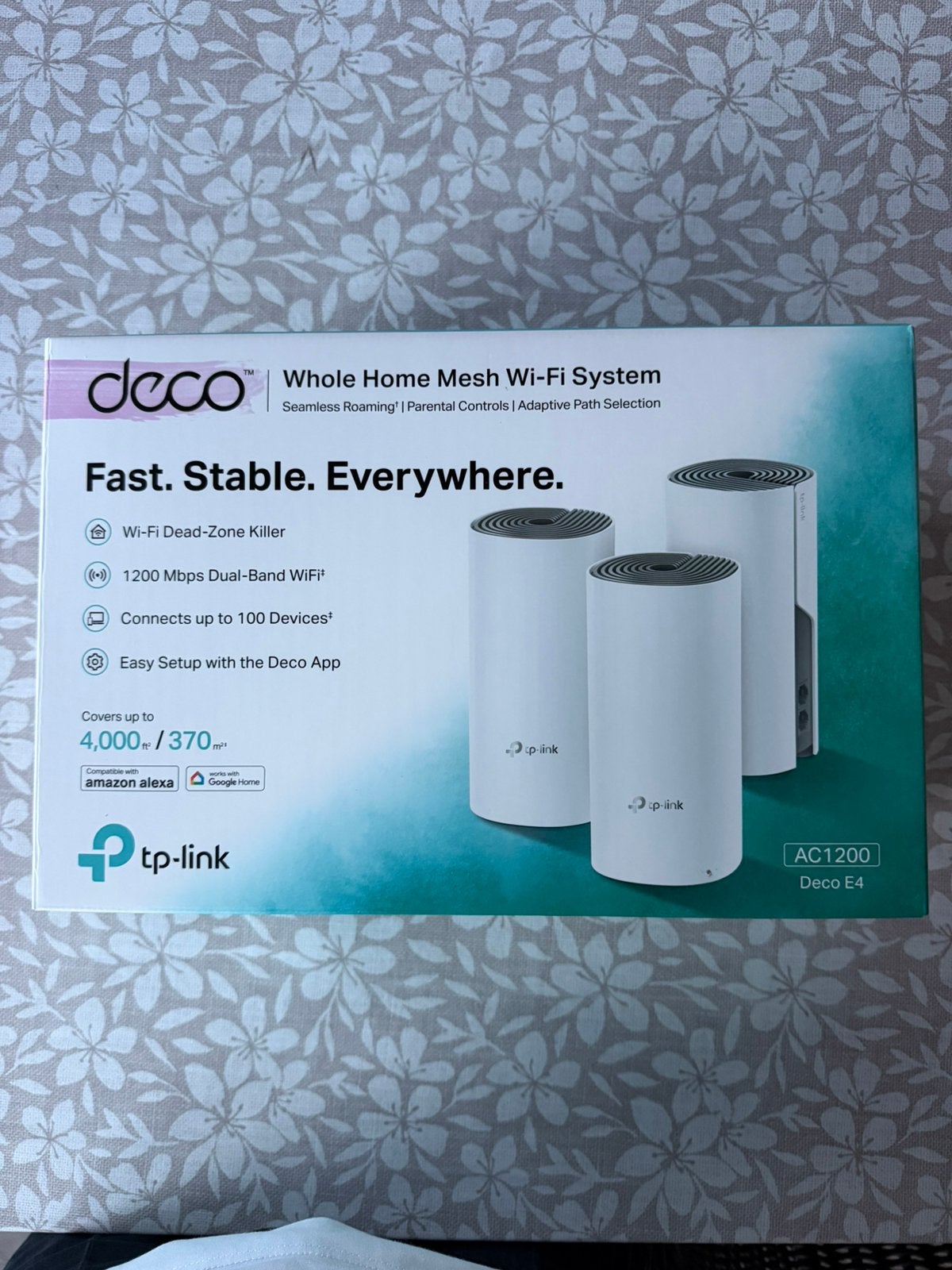 TP Link Deco E4 AC 1200 Whole Home Mesh Wifi Systeem, Computers en Software, WiFi-versterkers, Verzenden, Nieuw