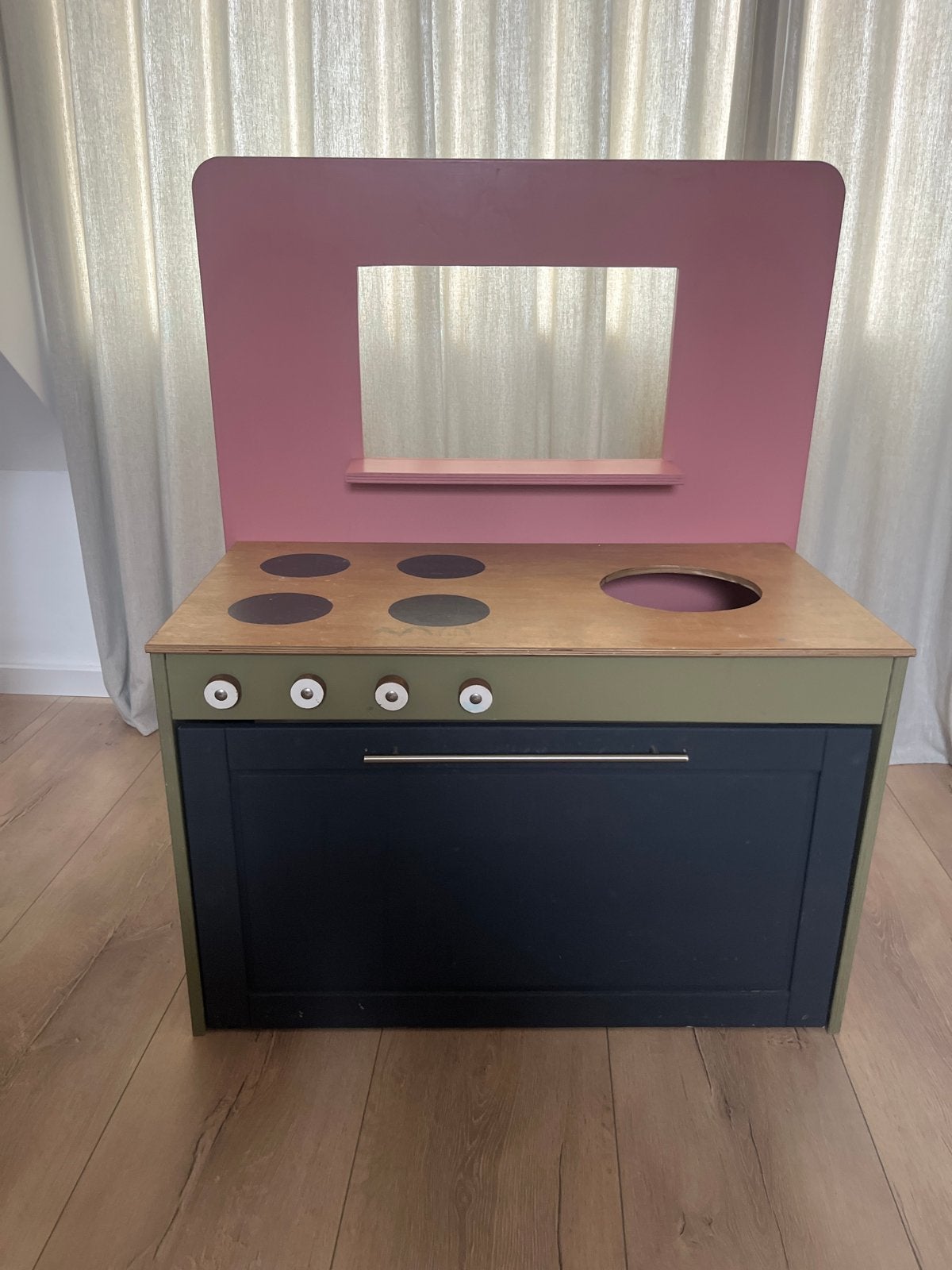 Speelkeuken Opberglade, Ophalen, Gebruikt, Hout, Speelkeuken