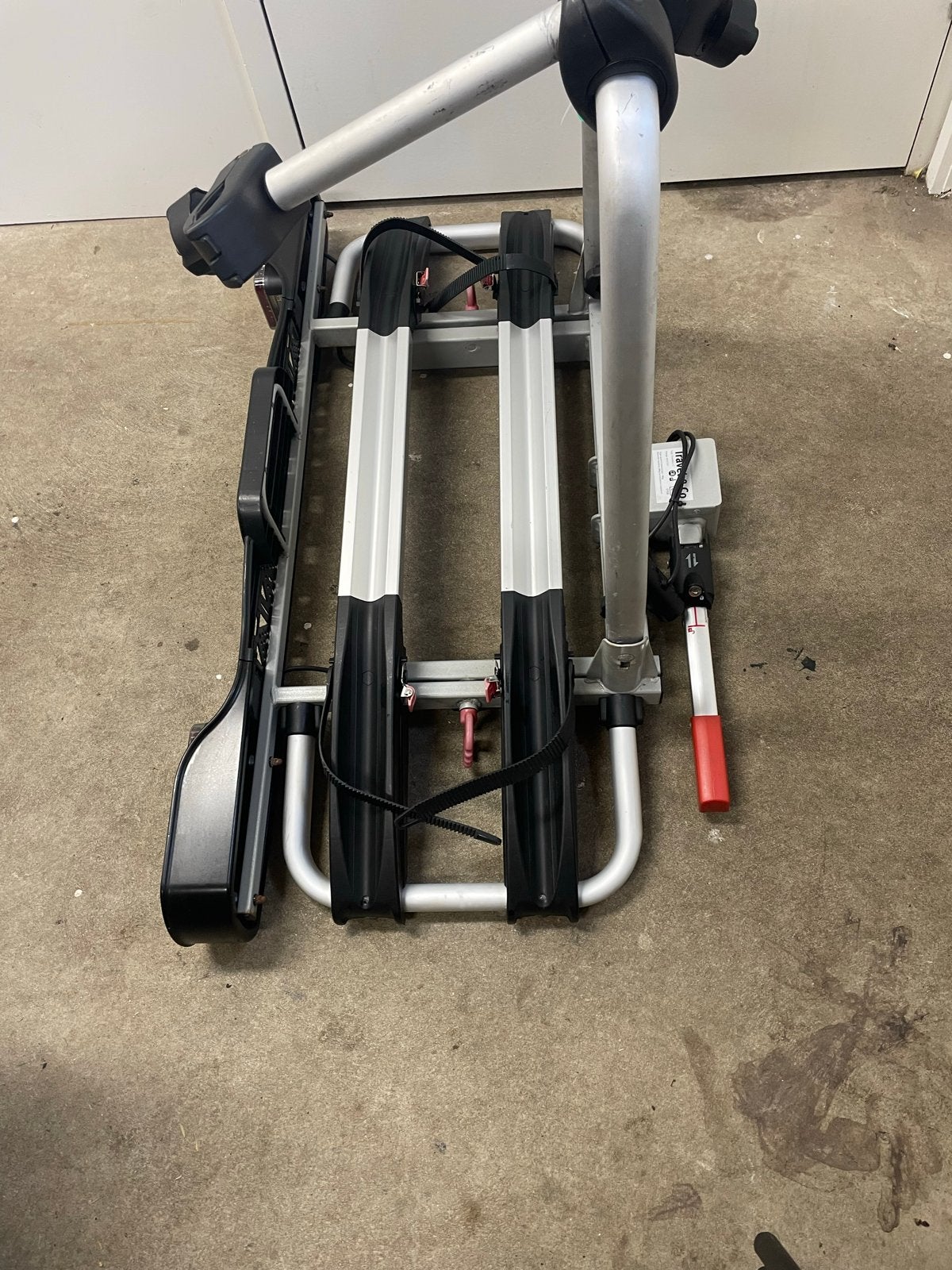 Travel&Co Kantelbare Fietsendrager voor E-bikes, Auto diversen, Fietsendragers, Ophalen, Gebruikt, 2 fietsen, Trekhaakdrager