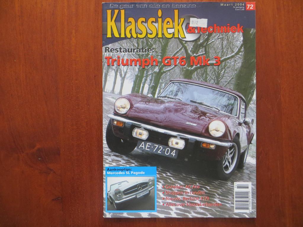 Klassiek & Techniek 72 Triumph GT6 Mk 3, AC Ace Bertone X1/9, Ophalen of Verzenden, Nieuw, Mercedes