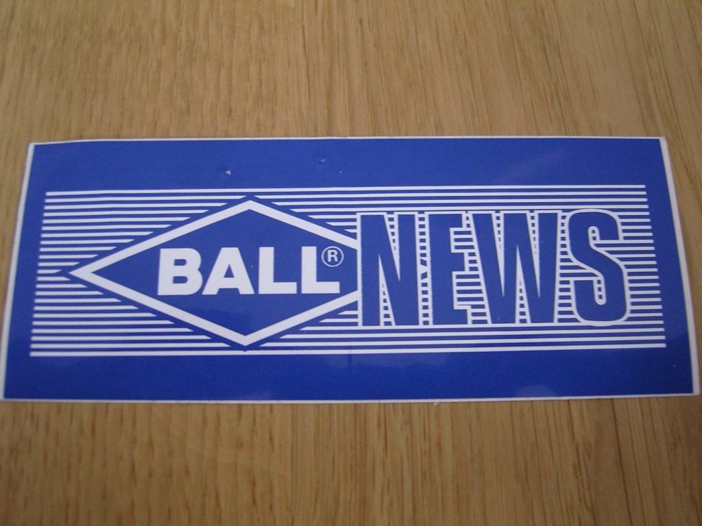 sticker blauw logo jeans BALL NEWS, Ophalen, Zo goed als nieuw