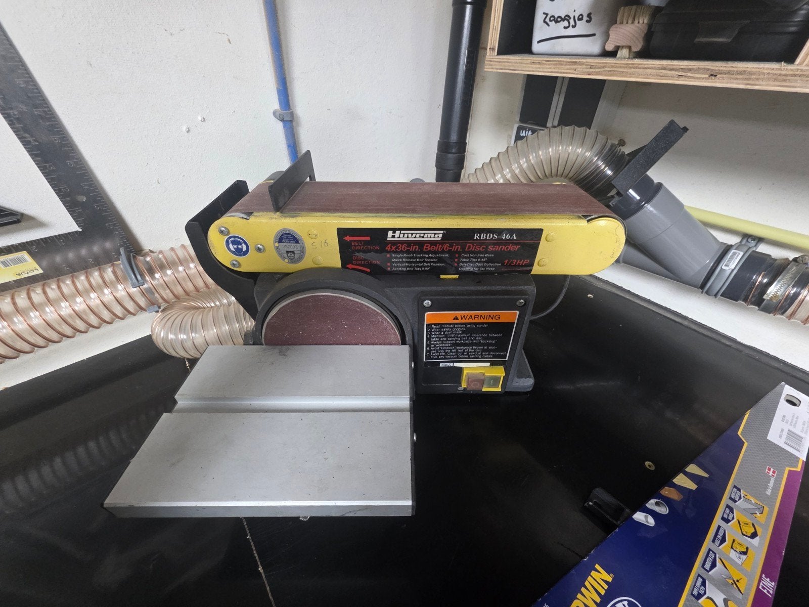 Huvema RBDS-46A Band- en Schijfschuurmachine, Ophalen