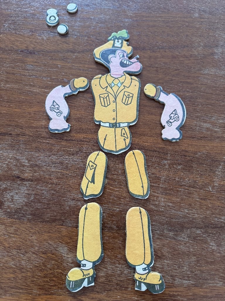 Vintage trekpop met originele verpakking, Ophalen of Verzenden