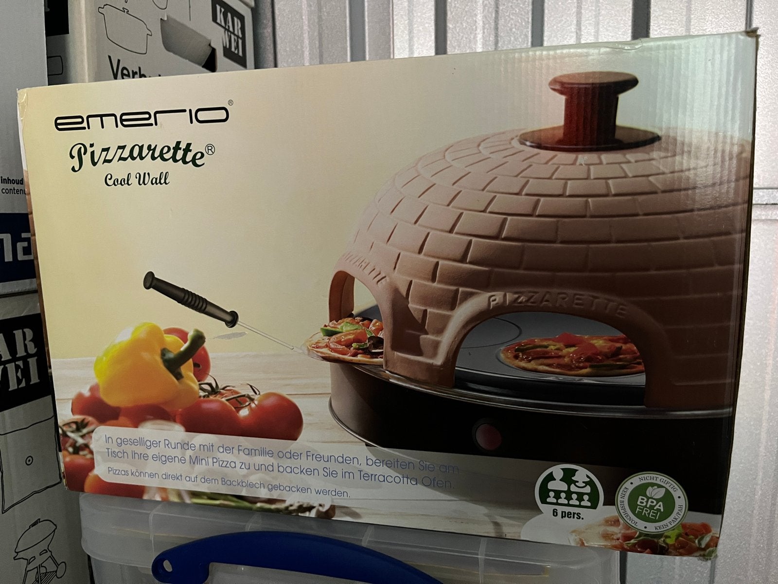 Emerio Pizzarette - Mini Pizza Oven voor 6 persone, Minder dan 45 cm, Overige merken, Pizzaoven, Nieuw