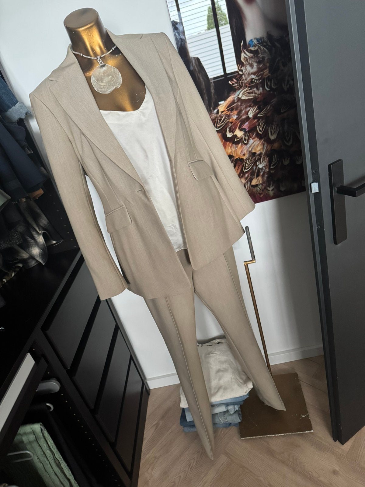 kostuum pak, Ophalen of Verzenden, Zo goed als nieuw, Maat 38/40 (M)
