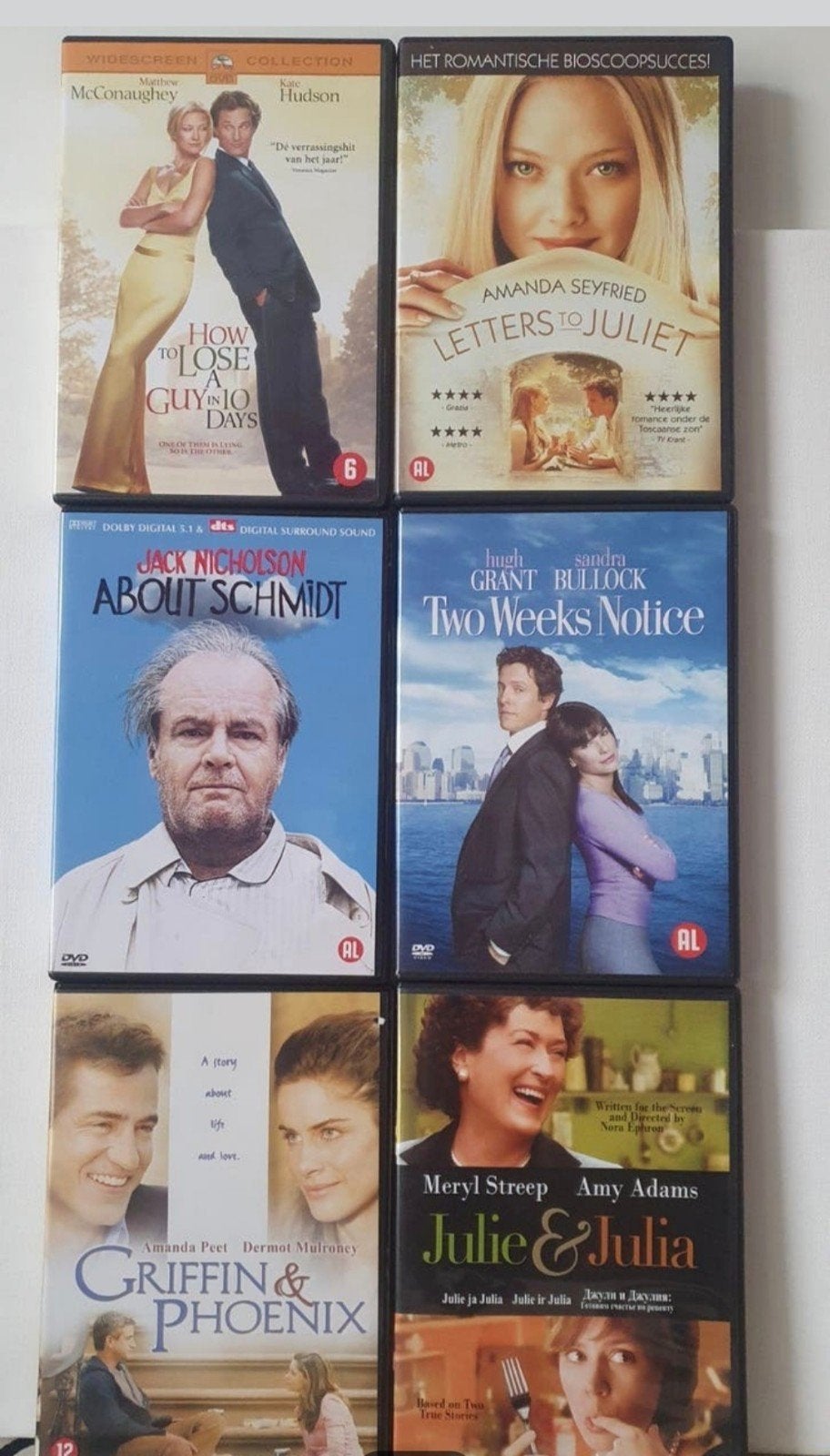 DVD Collectie: Romantische Komedies & Drama's (6 stuks), Vanaf 12 jaar, Ophalen of Verzenden, Gebruikt, Overige genres