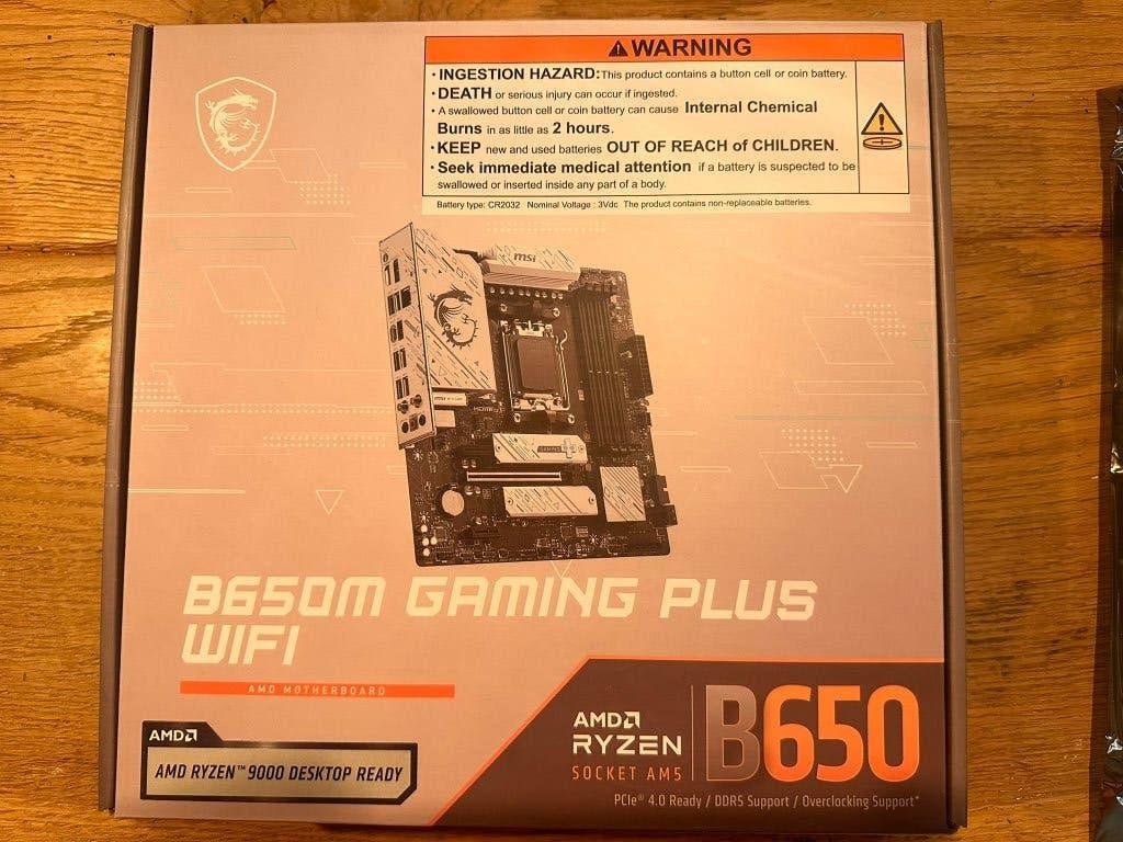 Moederbord MSI B650M GAMING PLUS WIFI (AM5), Ophalen of Verzenden, Zo goed als nieuw, Micro-ATX, DDR5