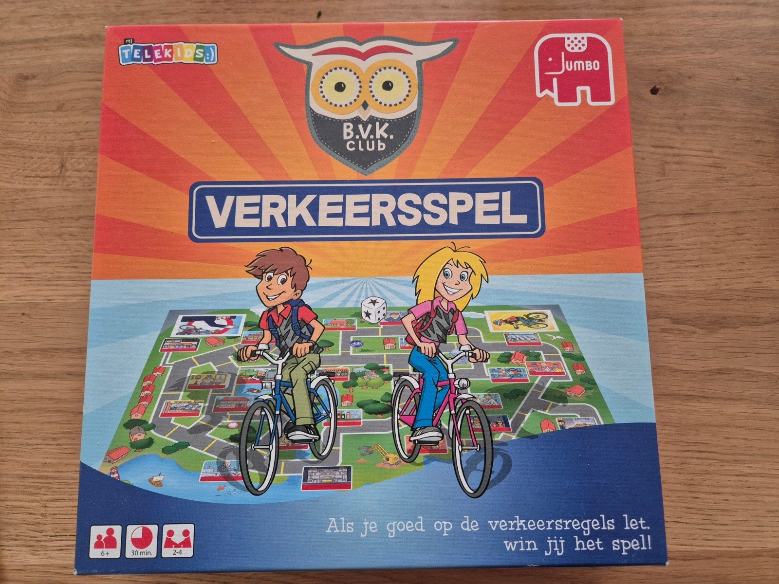 Jumbo Verkeersspel - Leer de verkeersregels spelenderwijs, Drie of vier spelers, Ophalen of Verzenden, Zo goed als nieuw, Jumbo
