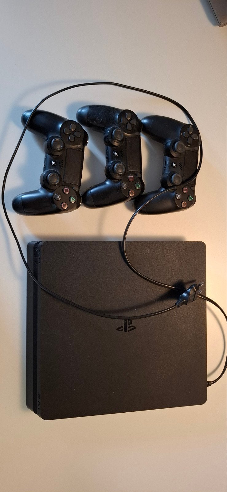 PlayStation 4 Slim 500GB met 3 controllers en 12 games, Ophalen, Met 3 controllers of meer, Slim, 500 GB