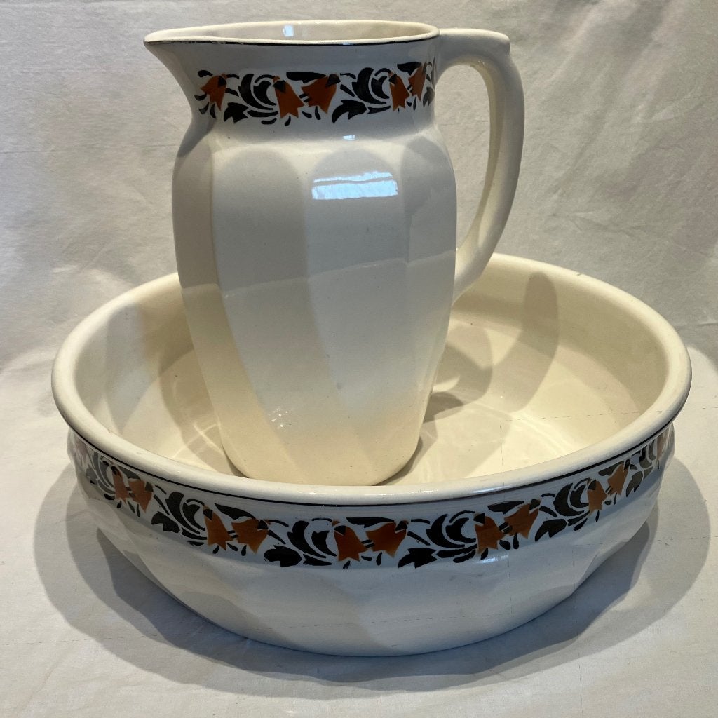 Antieke waskom-set, Ophalen