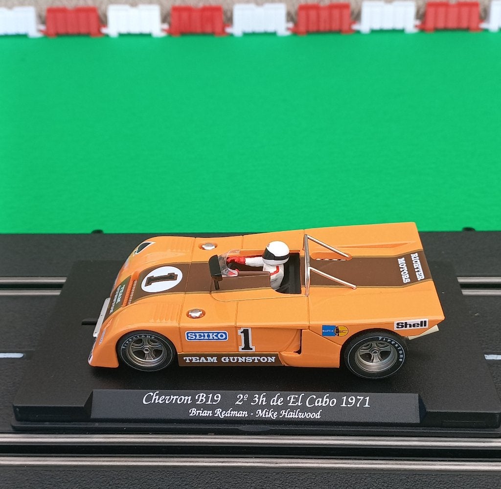 FLY Slotcar Chevron B19 #1   2e  3h de El Cabo 1971, Overige merken, Racebaan, Nieuw, Ophalen of Verzenden