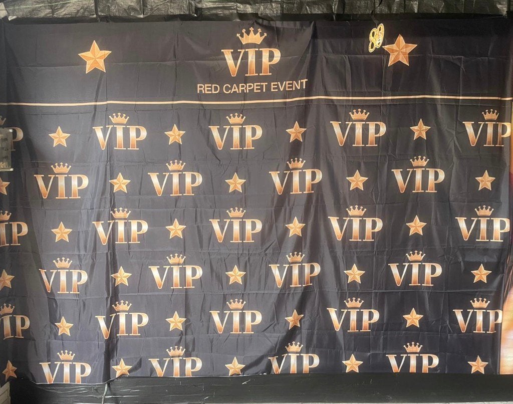 Luxe VIP Red Carpet Event Achtergrond 370 cm, Ophalen of Verzenden, Zo goed als nieuw, Versiering, Overige