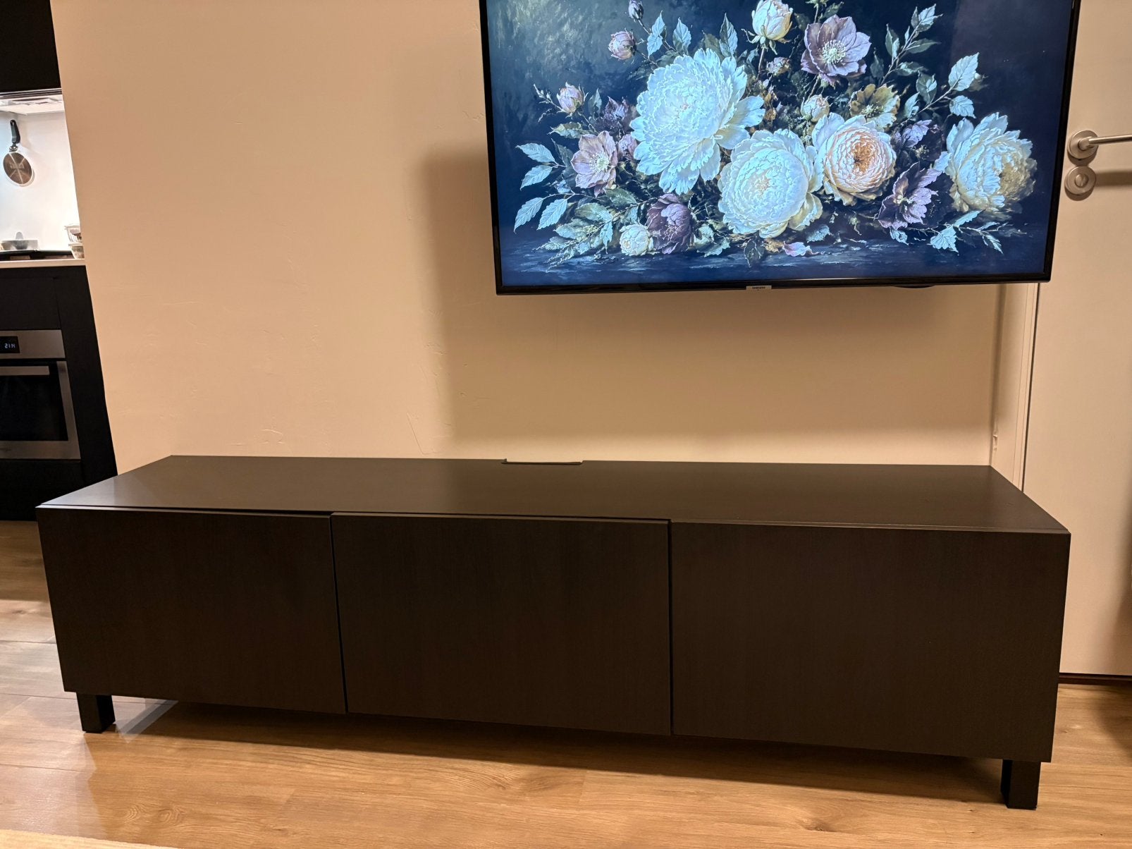 Tvmeubel, Ophalen, 150 tot 200 cm, Zo goed als nieuw, Minder dan 100 cm