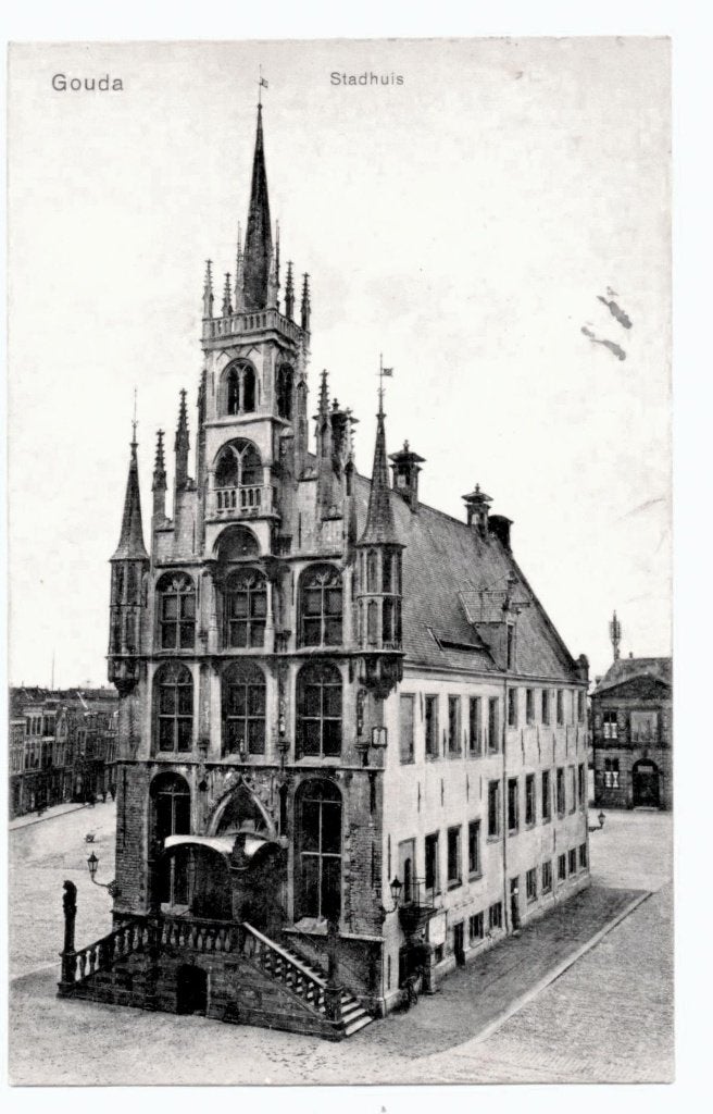 Oude ansichtkaarten Gouda, Verzamelen, Ansichtkaarten | Nederland, Gelopen, Zuid-Holland, Voor 1920, Ophalen of Verzenden