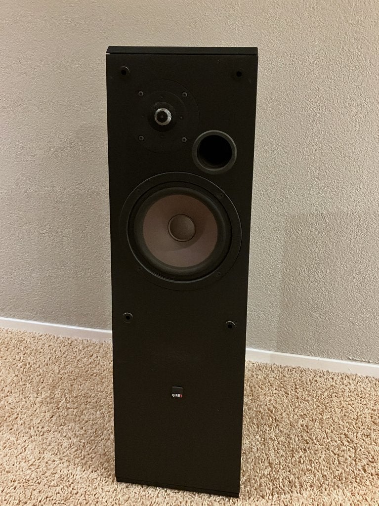 Quart Two luidspreker 100Watt + Mission centerspeaker 75W, Overige typen, Zo goed als nieuw, 60 tot 120 watt, Ophalen