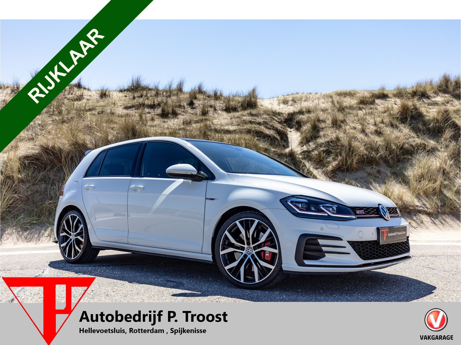 Volkswagen Golf 2.0 TSI GTI Performance Panoramadak/Adaptive, Stof, Gebruikt, 4 cilinders, Wit
