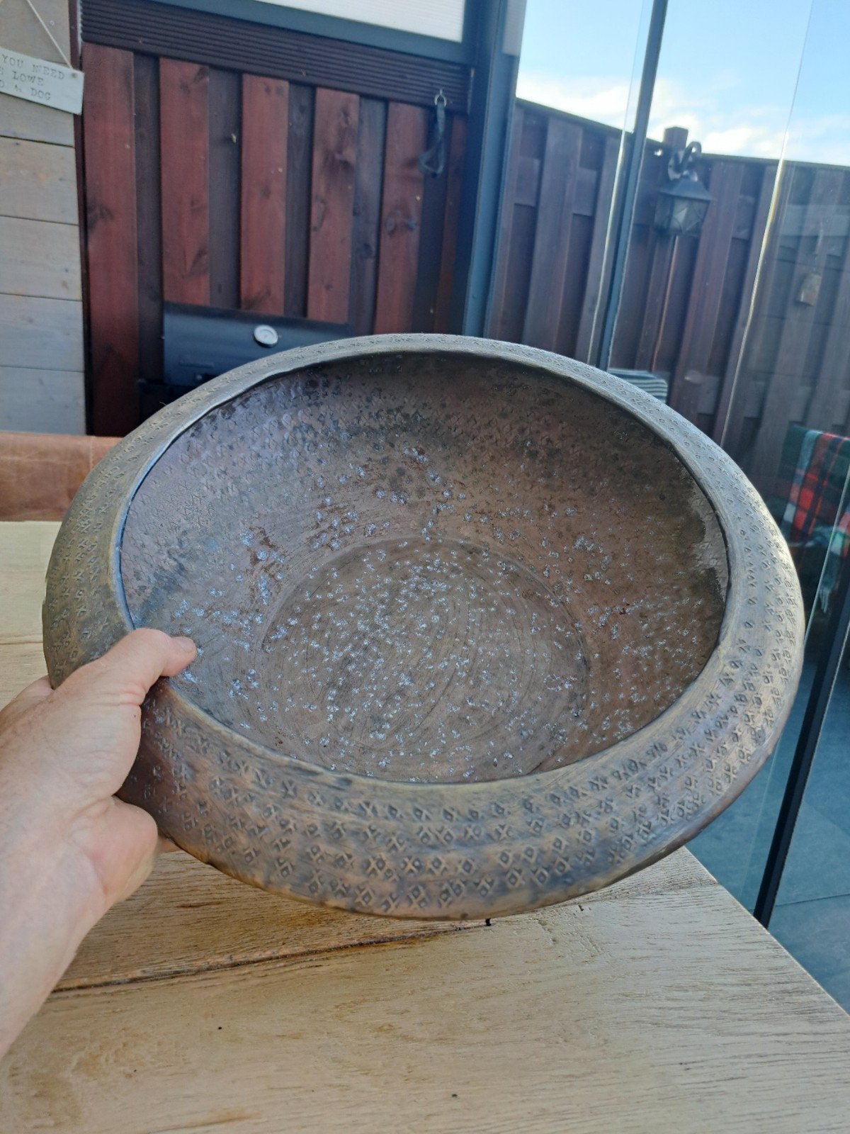 schaal, kaars en brocante kistjes, Ophalen of Verzenden, Zo goed als nieuw, Rond, Hout