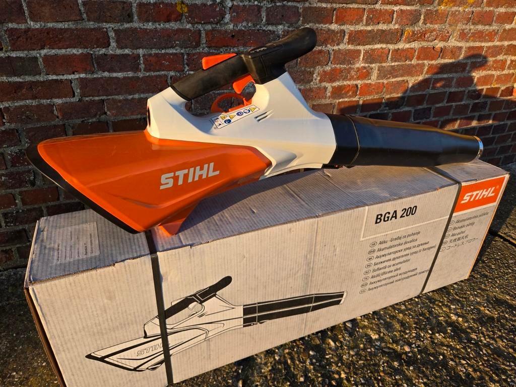NIEUW! Stihl BGA 200 accu bladblazer | Krachtige accu blazer, Info@stihl.nl, Stihl, Stihl BGA 200 nieuw in doos, Stihl BGA200 accu bladblazer nieuw