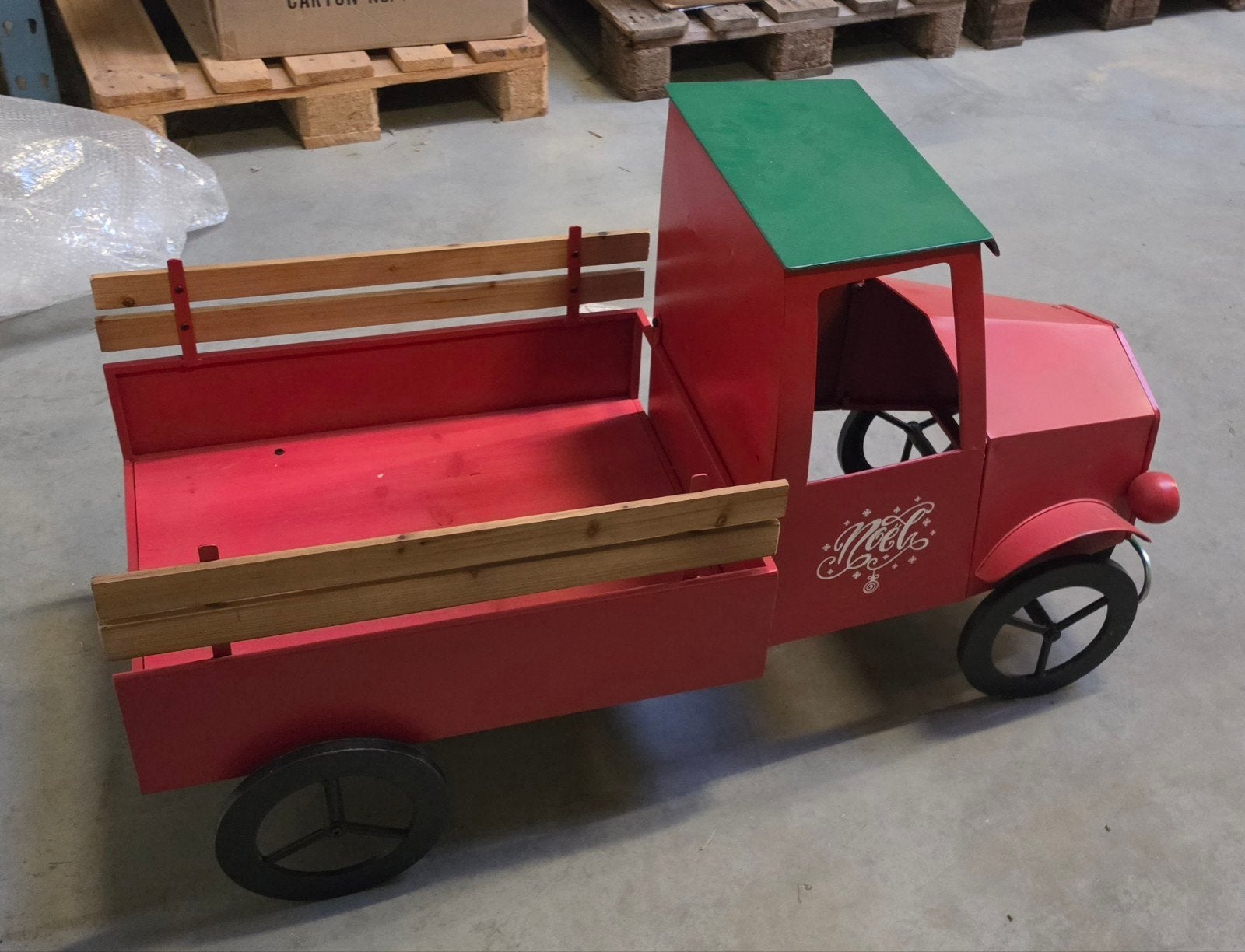 metalen pick-up truck. kerst., Ophalen, Zo goed als nieuw, Versiering