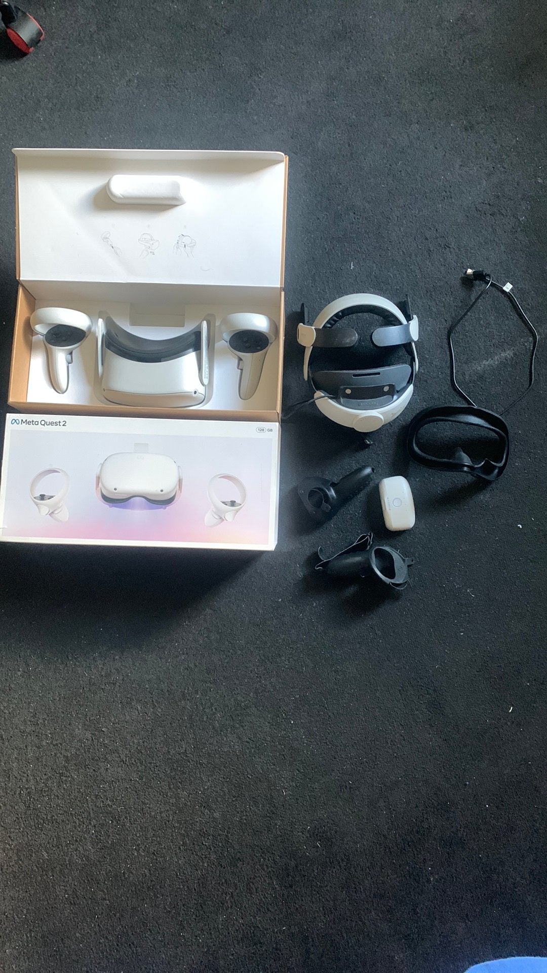 Meta Quest 2 VR Bril met accu, Spelcomputers en Games, Virtual Reality, Ophalen of Verzenden, Zo goed als nieuw, VR-bril, Overige platformen