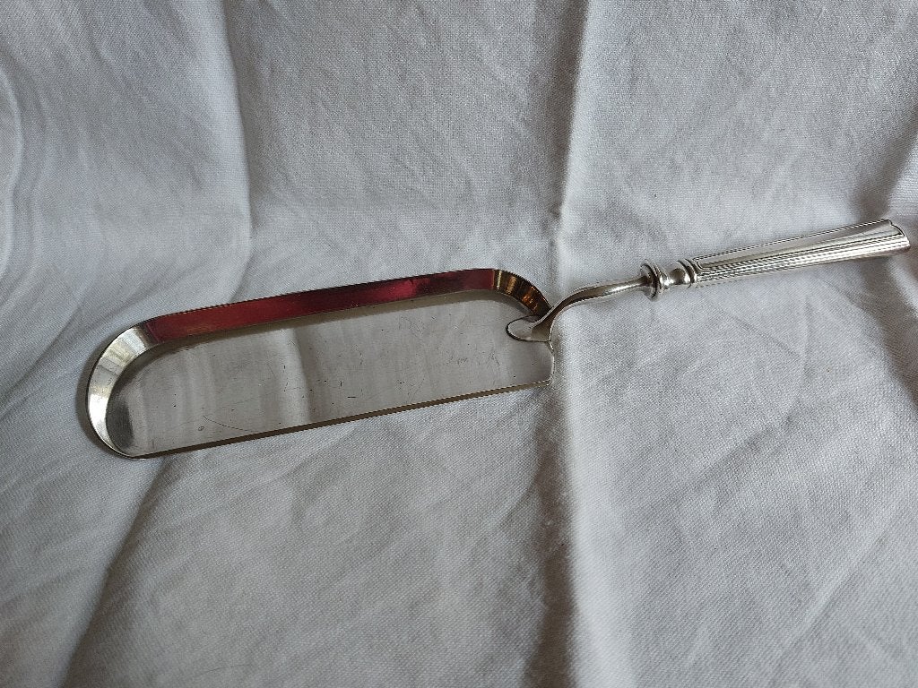 Christofle verzilverde tafelschuier kruimelveger, Verzenden