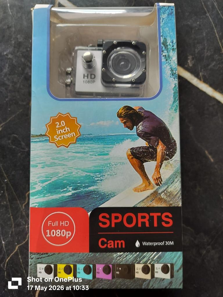 Sports Action Camera – Full HD 1080P – 30M Waterproof, Ophalen of Verzenden, Nieuw, Overige merken