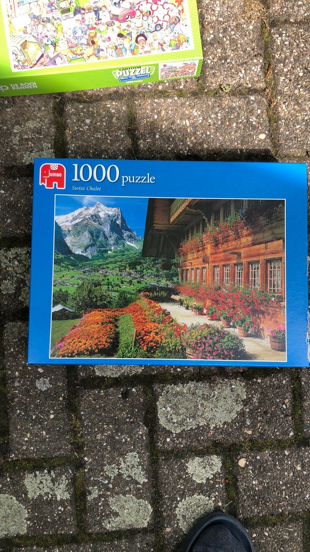 Jumbo Legpuzzel 1000 stukjes - Swiss Chalet compleet, Ophalen, 500 t/m 1500 stukjes, Gebruikt, Legpuzzel