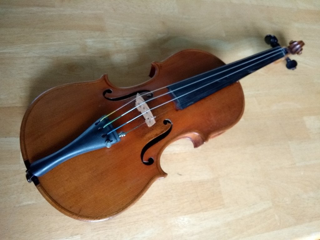 3/4 Viool uit ca. 1910  van bekende Nederlandse Dirigent, Ophalen, Gebruikt, 3/4-viool, Viool