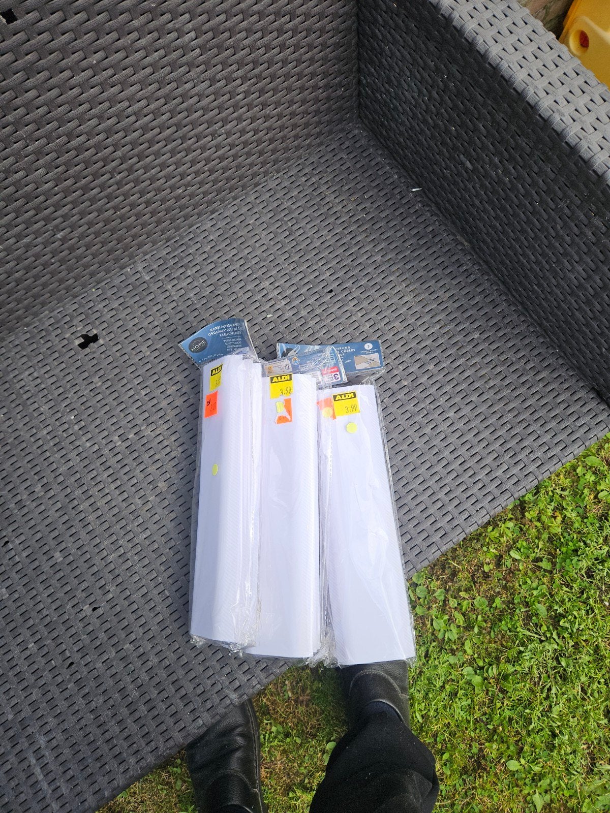 Nieuwe witte kabelgoten (3 stuks) voor kabelmanagement, Ophalen