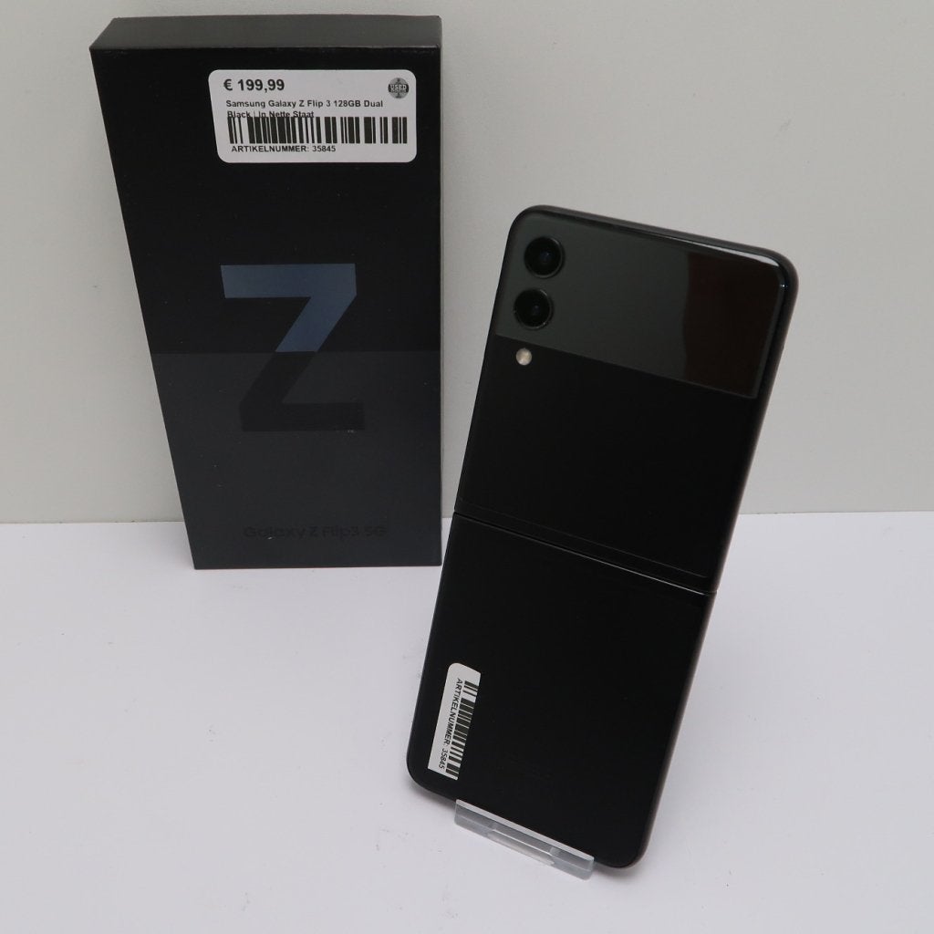 Foto 3 van Samsung Galaxy Z Flip 3 128GB Dual Black | In Nette Staat