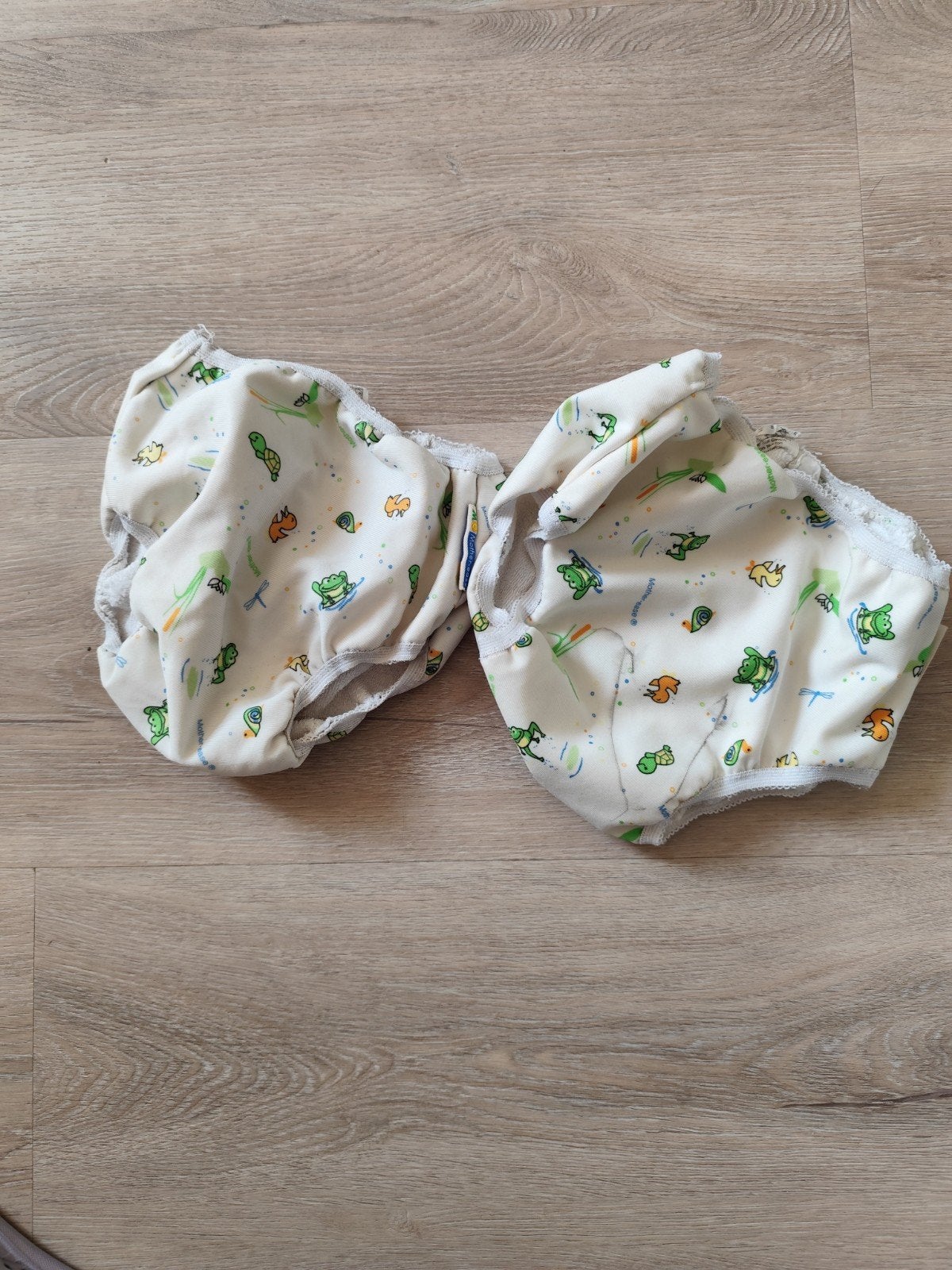 2x Mother-ease oefenbroekjes met schildpadjes, Kinderen en Baby's, Babykleding | Overige, Ophalen of Verzenden, Gebruikt, Mother-ease