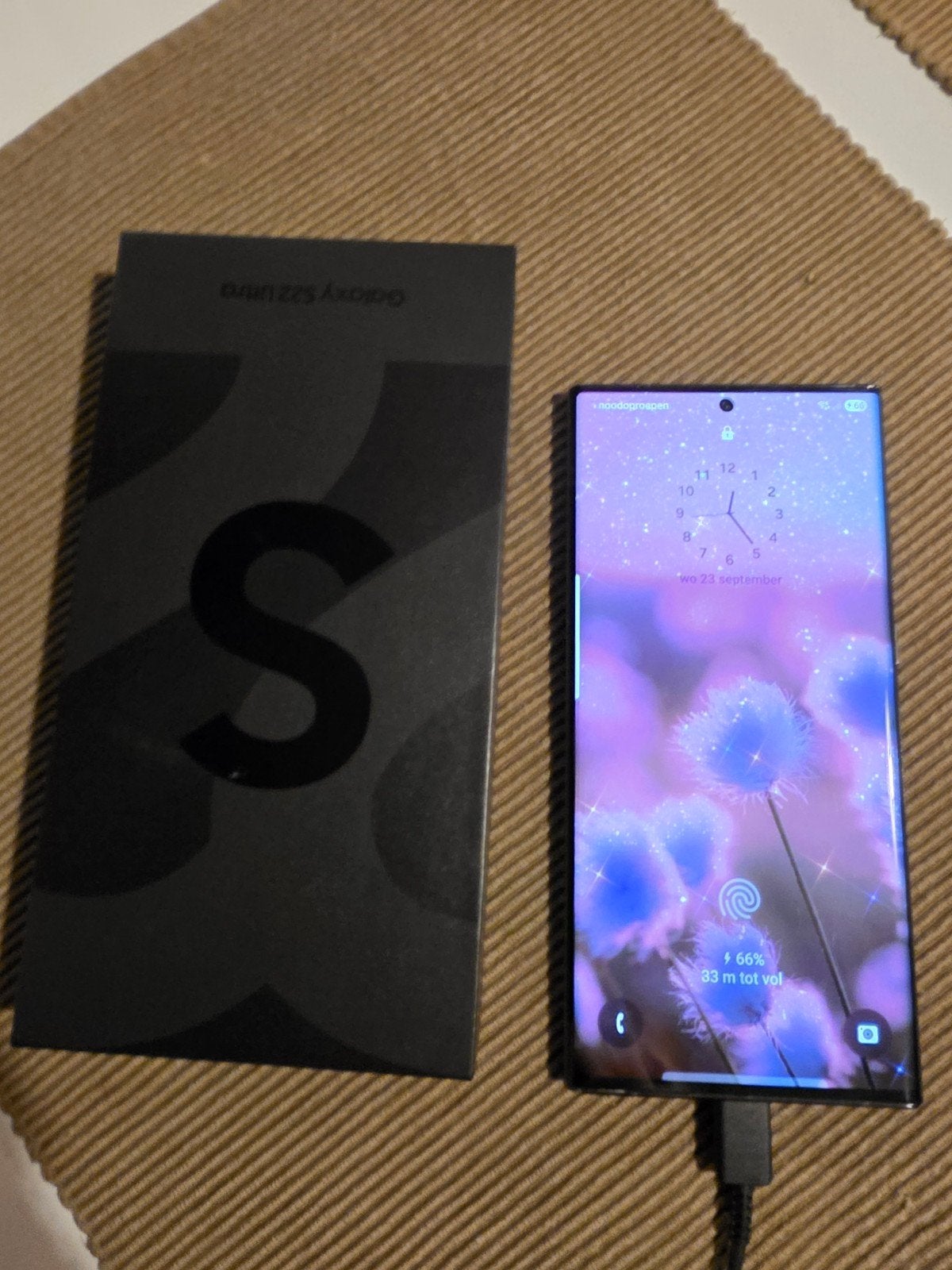 Samsung S22 Ultra met S Pen, hoesje en oplader, Ophalen, Gebruikt, Zwart, Touchscreen