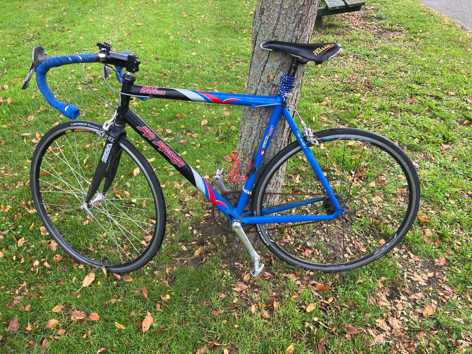 Jan Jansen racefiets - Blauw/Zwart, Fietsen en Brommers, Overige merken, 28 inch, Gebruikt, Aluminium